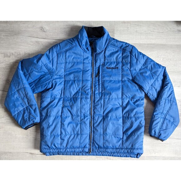 Timberland Men's Sz XL Quilted Puff Jacket Coat BLUE 58FN202 - Picture 1 of 6